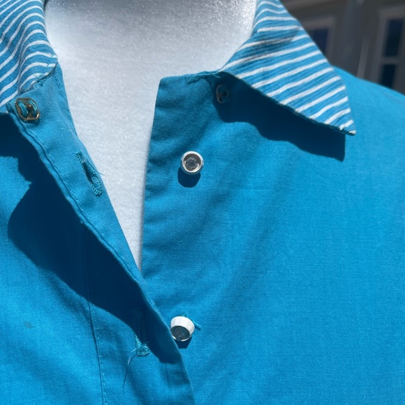 🩵 Vintage Turquoise Dress L - Picture 3 of 10